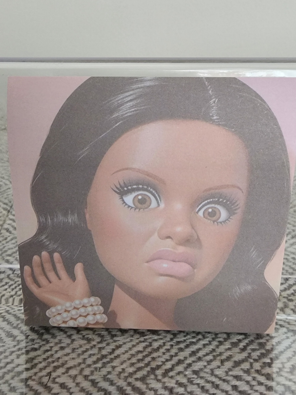 Viral Barbie Meme Face Post-it Sticky Notes, DARK BRUNETTE